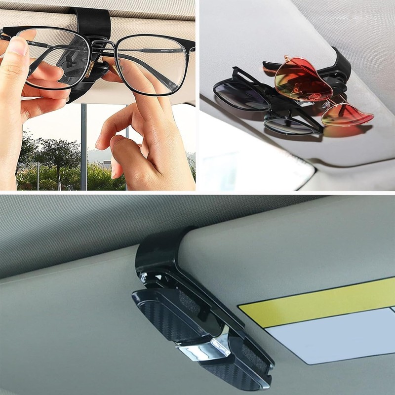 Uskerb 2Pcs Sunglasses Holder for Car - Secure and Convenient