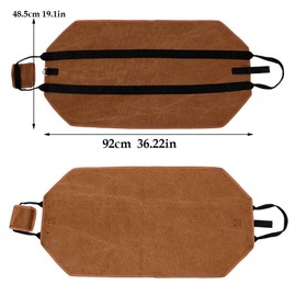 Firewood Log Carrier Bag ,36''x19'' Large Canvas Firewood Log Carrier Tote with Handles, Heavy Duty Waterproof Fireplace Stove Bag Accessories for Outdoor Beach Camping