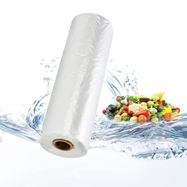 Tapsin 12x20 Plastic Produce Bags on a Roll - Clear Plastic Bags for Food, Vegetable, Fruits, Bread, Pet Bags and Grocery Clear Bag- 350 Bags/roll (1 Roll)