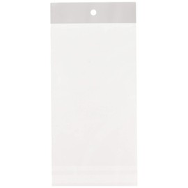 Sanbo OPP Transparent Bags with Header, 30 Micron H-12-20, Pack of 100