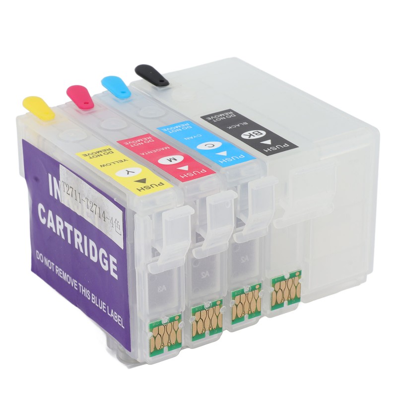 4 Colors Ink Cartridge with Permanent Chip Printer Refill Ink
