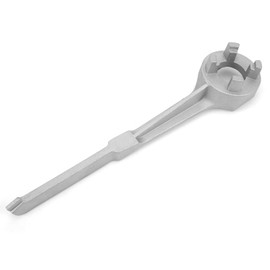 Pissente Barrel Opening Wrench, Spanner, Oil Barrel Binding Wrench, Aluminium, Quick and Convenient to Open, for Opening the Lid of 10, 15, 20, 30, 55 Gallons, Standard Plug