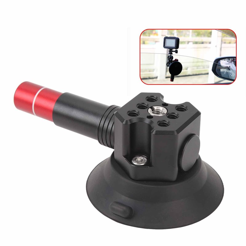 Fockety Hand Pump Vacuum Suction Cup, Car Phone Action Camera