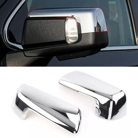 OWITAT Compatible with Chevy Silverado 1500 GMC Sierra 1500 Side Mirror Cover 2019 2020 2021 2022 2023 2024 2025, Chrome Left & Right Side View Mirror Cover Overlay for Silverado 1500 Accessories