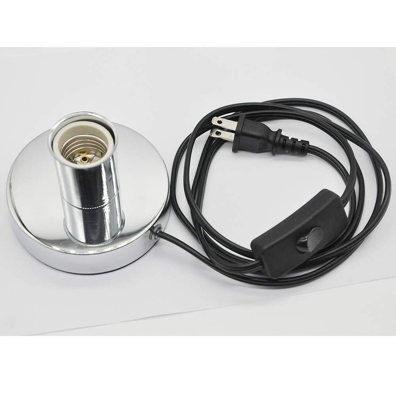 Metal Table Lamp Base,Standard E26 E27 Socket for Incandescent LED