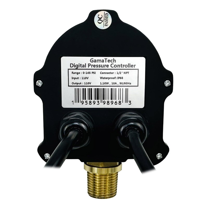 GamaTech Pressure Switch for Water Pump and Air Pump, Digital