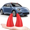 1Pair Car Roof Decoration Devil's Horns Stickers Creative Fun Wacky