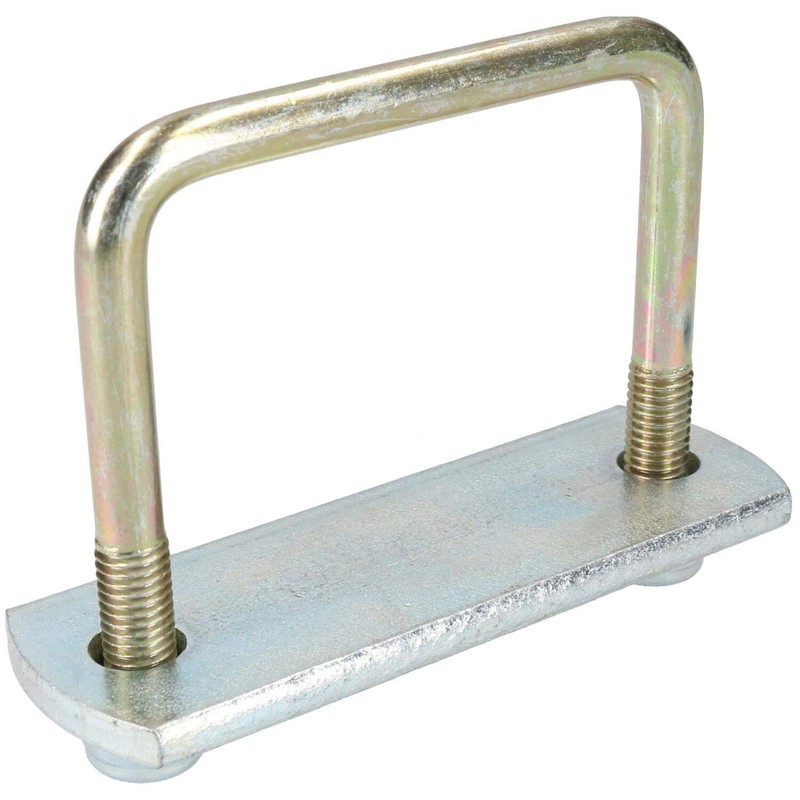 2 Pack M10 80mm x 75mm U-Bolt N-Bolt with Plates