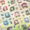 20 Sheets My Garden PET Scrapbook Stickers Book, Blooming Courtyard