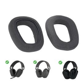 Replacement Ear Pads for ZoneVibe 100 125 for G435 Lightspeed Headphones, Ear Pads with Breathable Cotton Linen Fabric, Soft Memory Foam, Noise Isolation (Black)