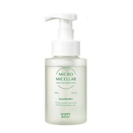 Happy Bath Micromicellar Moisture Soapberry Bubble Foam 300ml x 3 / 해피바스 마이크로미셀라 모이스처 솝베리 버블폼 300ml x 3개