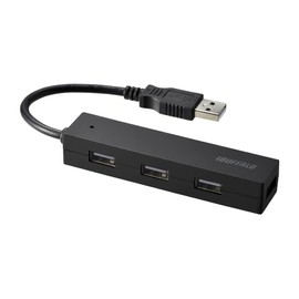 Buffalo BUFFALO USB Hub USB 2.0 Bus Power 4-Port Black BSH4U25BK [Windows / Mac Compatible]