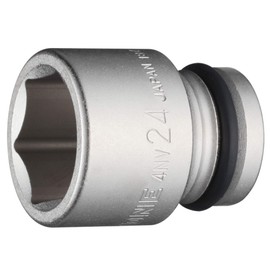 Tone HP4NV-24 Impact Socket 0.5 inch (12.7 mm) (1/2 mm), Double Side Width 0.9 inches (24 mm)
