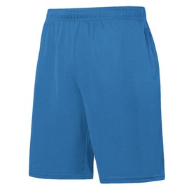 Idtswch Big & Tall - Pantalones cortos de baloncesto para hombre, atléticos, ligeros, ajustados, con bolsillos con cremallera (XL-6X), Azul claro, 2X