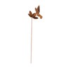 Metal Art Fever Hummingbird and Flower Garden Stake | Steel