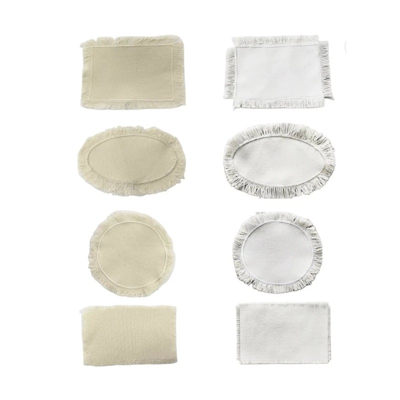 DIY SET OF 10! Blank frayed edges, Sublimation Hat Patch