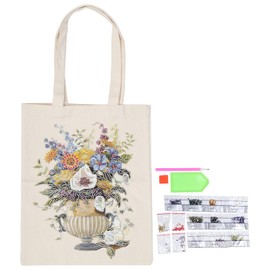 DIY Diamond Painting Tote Bag Rhinestone Painting Canvas Shopping Bag Art Craft Shoulder Handbags for Women Girl[BB006] Kits