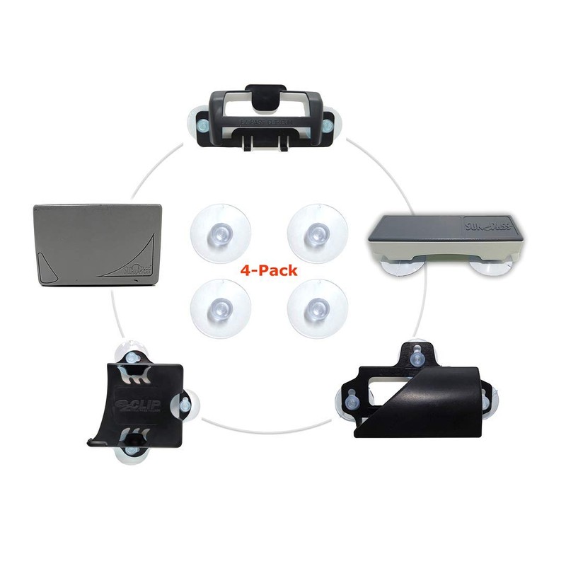 Ramtech 4 Pack Car Windshield Adhesive Suction Cups Replacement Kit