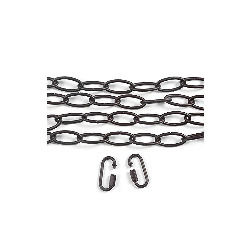 GEPOW 20 Feet Bronze Light Fixture Chain, Extra Chandelier Pendant
