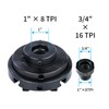 DEEFIINE 4 Inch Wood Lathe Chuck Set 1" x 8
