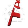 Unbranded 2016-2023 Tailgate Insert Letters Badge For Tacoma 3D Red