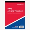 Ocean Pads Daily Job and Time Sheet Book Duplicate A5