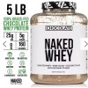 Naked Nutrition CHOCOLATE WHEY PROTEIN POWDER - 5LB - GRASS
