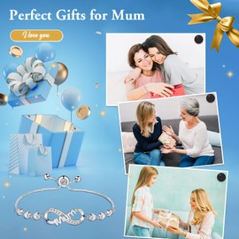 CheersLife Gifts for Mum,Mum Bracelet,Mum Birthday Gifts,Mothers Day Gifts for Mum from Daughter Son,Mummy Gifts,New Mum Gifts,Presents for Mum,Christmas Gifts for Mum Women