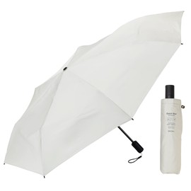 Waterfront U355-0887GY1-BF Folding Umbrella, LESS IS MORE Series, Quick Shut Extension Fold, Feather Gray, Short 21.7 inches (55 cm), Length 28.3 inches (72 cm), Anyone Can Quickly Fold Up Cleanly,