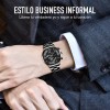 7pcs Reloj De Hombre Con Correa De Metal Con Fecha