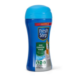 Fresh Step Cat Litter Box Odor Eliminating Powder Cat Deodorizer for Litter Box Easy to Use Odor Neutralizing Powder Cat Product for the Home - 16 Ounces (Pack of 1)