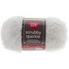 RED Heart CNCE851.8001Red Heart Scrubby Sparkle Yarn, Marshmallow