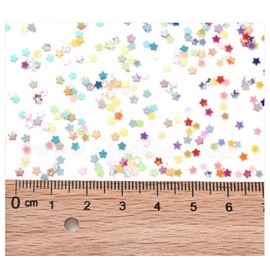 Angel Malone 10g (2.5mm) Mini Star Sequins Confetti, Nail Art, Card Making, Scrapbooking, Table Confetti, Wedding Favours - UK Seller (Mini Rainbow Mix)