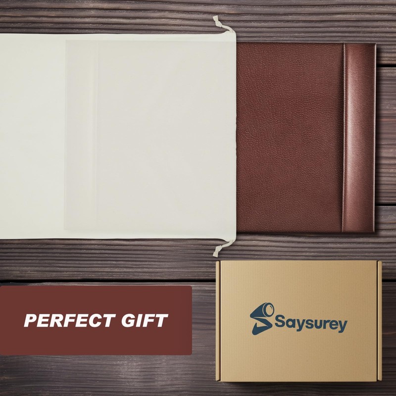 Saysurey Leather Desk Pad Protector 30" x 18" Leather Desk