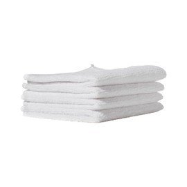 Furniture Clinic Pack of 4 Microfibre Cloths – Lint Free - White Cleaning Cloths - Reusable and Washable