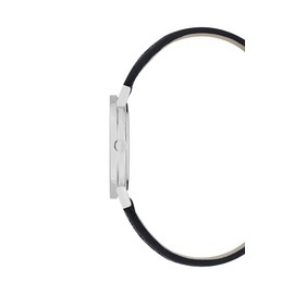 Pierre Cardin Belleville Women's Analogue Watch PC Monogram with Leather Strap, black, Strap.