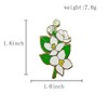 Ficsowy Enamel Pin, White Magnolia Flower Pin, Gardening Pins for