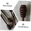 Hemobllo Black Walnut Wood Honey Dipper Stick Kitchen Honey Stirring