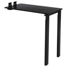 QUSKLISU Folding Dining Table, Wall Mounted Folding Table Learning Home Hanging Table Fold Down Desk for Small Saving Spaces Floating Desk for Kitchen & Dining, Work Bench Lounges (Black)