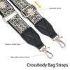 Purse Strap,1.5" Leather End Shoulder Strap Adjustable Replacement,Retro Multi-Pattern Crossbody