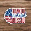 Thankful Grateful Blessed Vinyl Waterproof Sticker Decal Car Laptop Wall