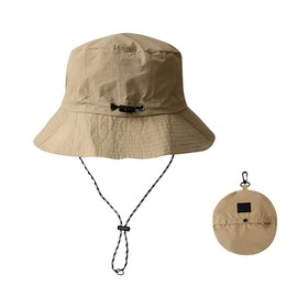 Natiform Safari Hat, Foldable, Integrated Storage, Compact, UV Protection Hat, Braun