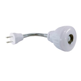 LED Motion-Activated Sensor Dusk To Dawn PIR Night Light AC Outlet Directional Flexible Rotatable 360 Socket Plug-in Wall Stairs Lamp Indoor Closet Cabinet Toilet Garage Ceiling Basement 5W 6500K