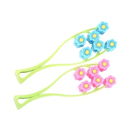 FRCOLOR 2pcs Facial Roller Massager Ergonomic Face Massage Tool for Improved Elasticity and Durable for Home the Go Relaxation