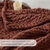 LAST MODA Chunky Knit Blanket Throw, 100% Hand Knit Throw