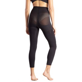 +MD 15-20mmHg Women's Footless Compression Pantyhose Tights Medical Quality Support Stocking BlackM