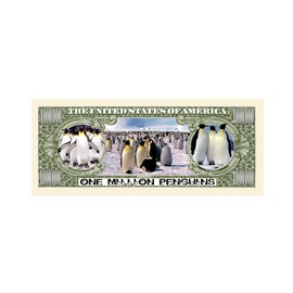 American Art Classics Set of 5 -Penguins Million Dollar Bill