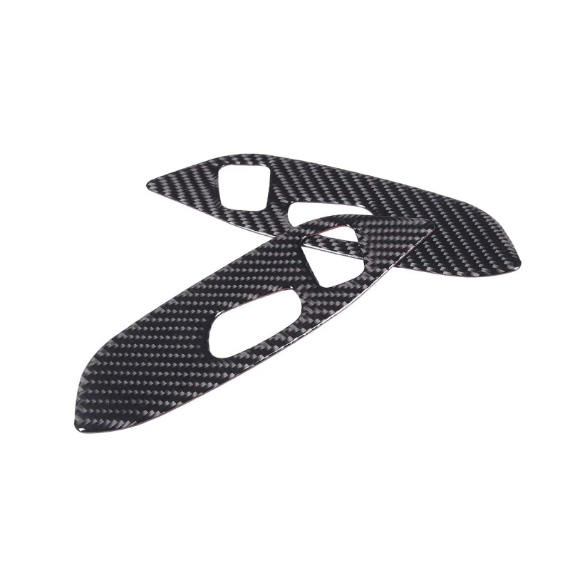 necar2020 Carbon Fiber Seat Adjust Panel Cover Trim Accessories For