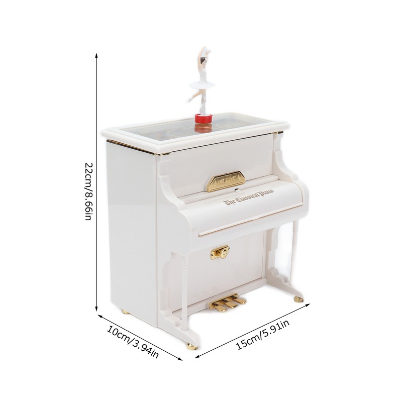 Classical Music Box Rotating Dancing Ballet Girl Piano Music Box