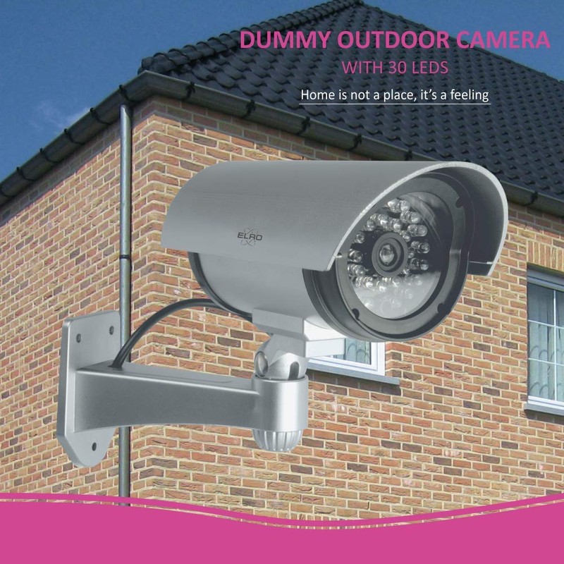 ELRO CDB25S-2 Outdoor Dummy Surveillance Camera with LEDs Pack of